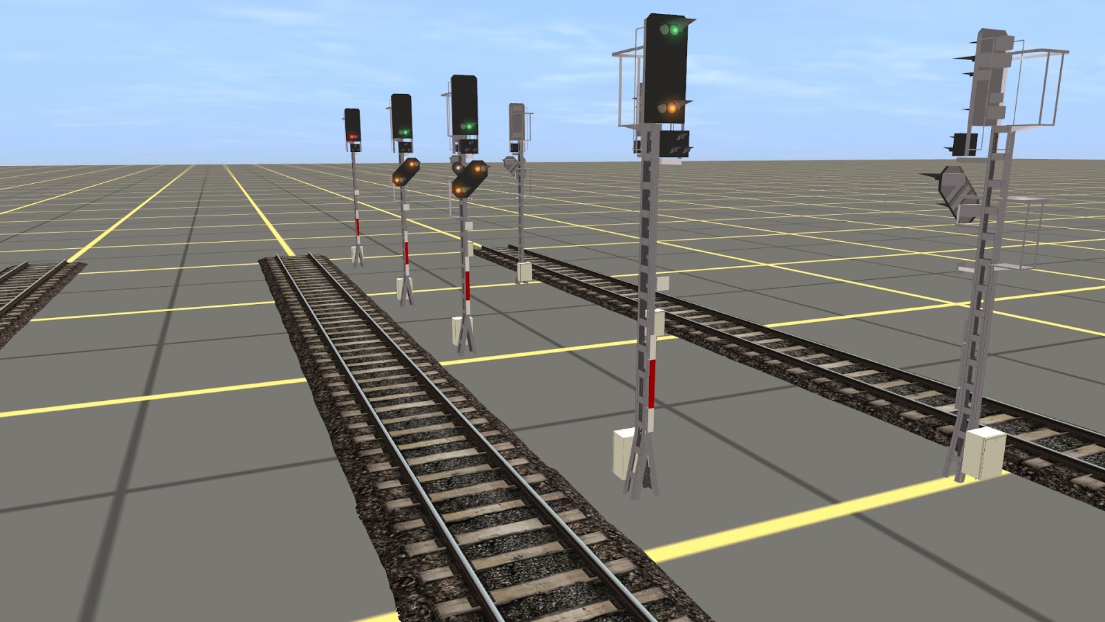 German model railway signals